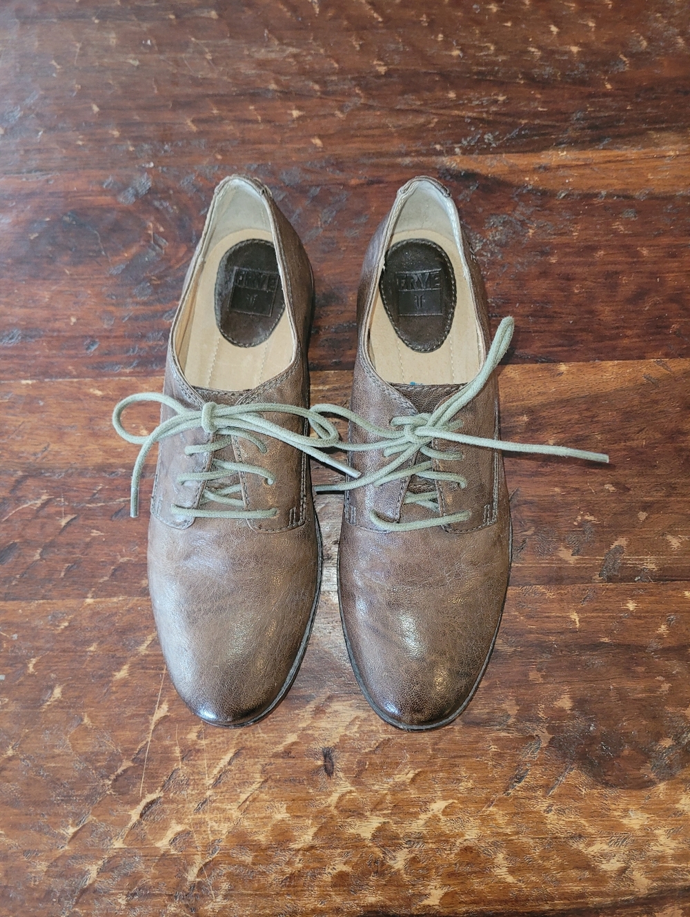 Women's Frye Brown Leather Classic Oxford Style